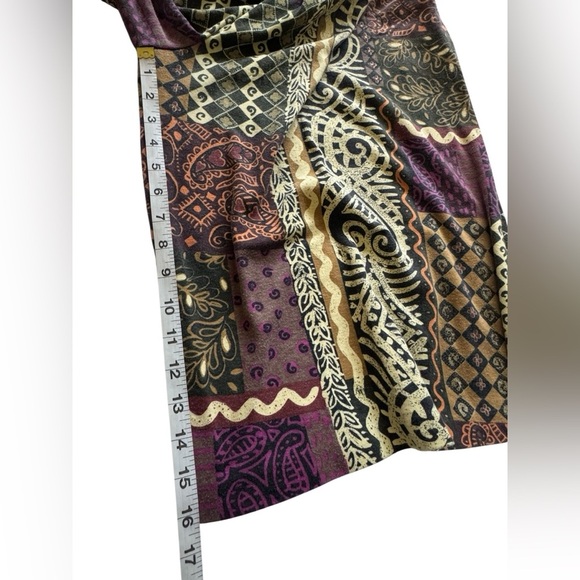 Toni Petite Vintage USA Union Made Boho 80s Wide Leg Capri Pants Size Medium - Picture 4 of 7